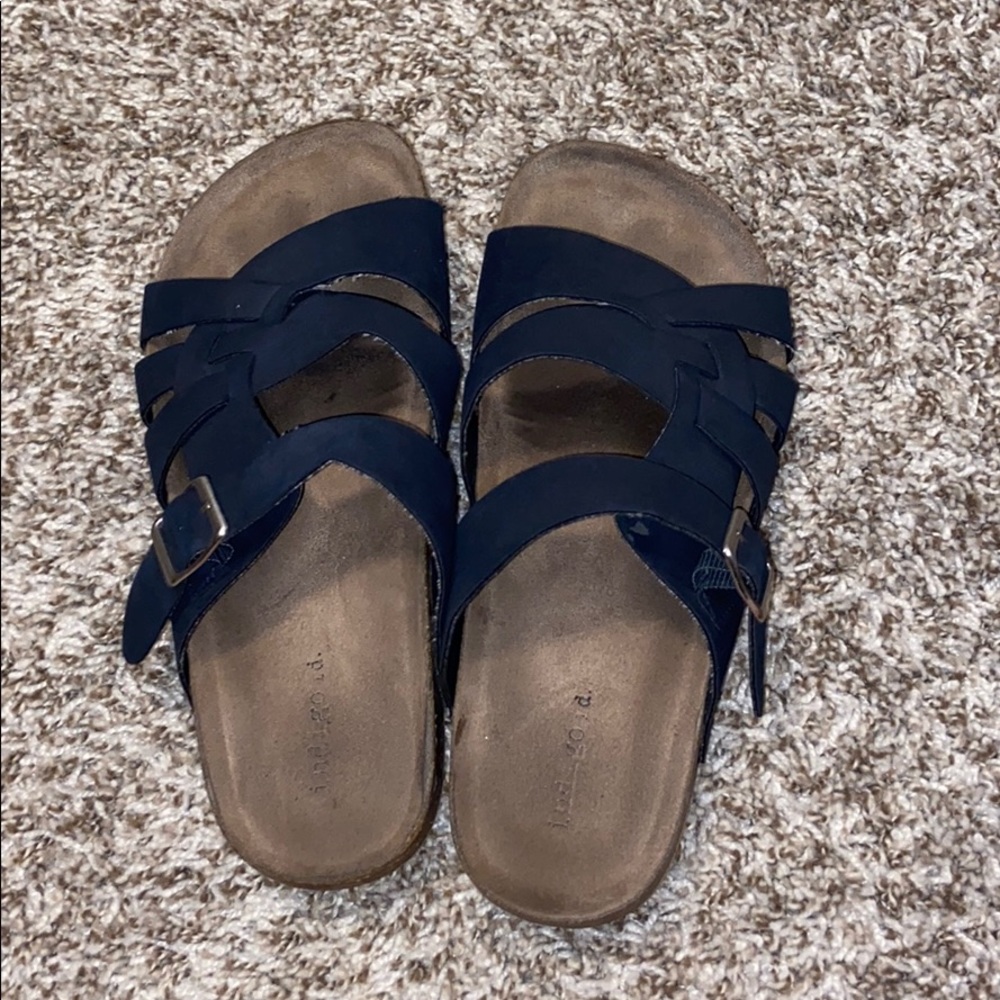 Navy Blue Sandals
